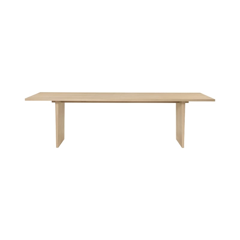 Tendances - Autour du repas - Table rectangulaire Private bois naturel / 260 x 100 cm - Gubi - Chêne - Contreplaqué de chêne