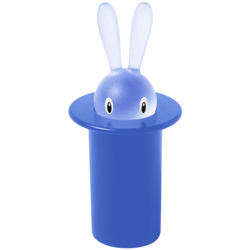 Tableware - Fun in the kitchen - Magic Bunny Toothpick holder plastic material blue - Alessi - Blue - Plastic material