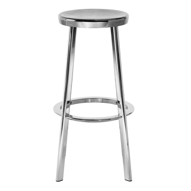 Furniture - Bar Stools - Déjà-vu Bar stool metal H 78 cm - Metal - Magis - Stool H 78 cm - Cast aluminium, Polished aluminium
