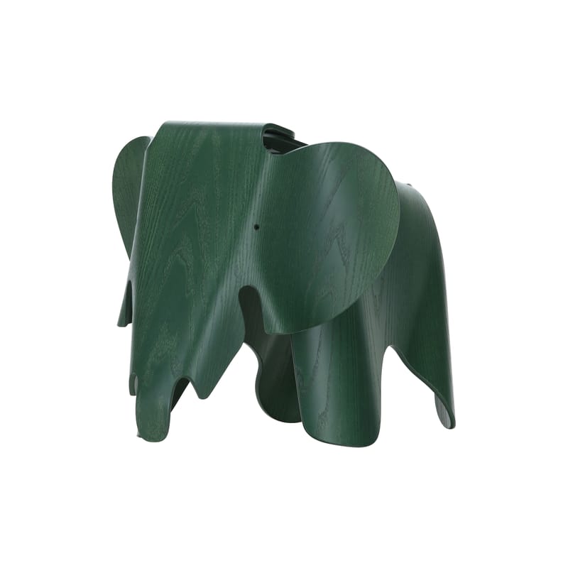 Décoration - Objets déco et cadres-photos - Décoration Eames Elephant (1945) bois vert / L 78,5 cm - Contreplaqué / Edition limitée - Vitra - Vert foncé - Contreplaqué
