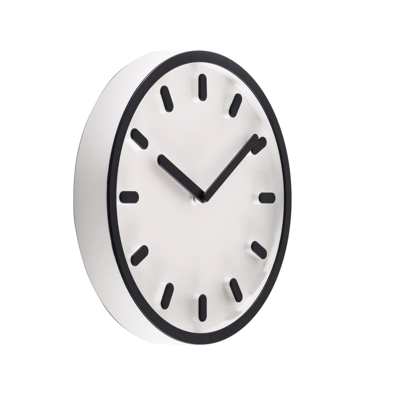 Décoration - Horloges  - Horloge murale Tempo plastique noir / Naoto Fukasawa, 2014 - Magis - Noir - ABS