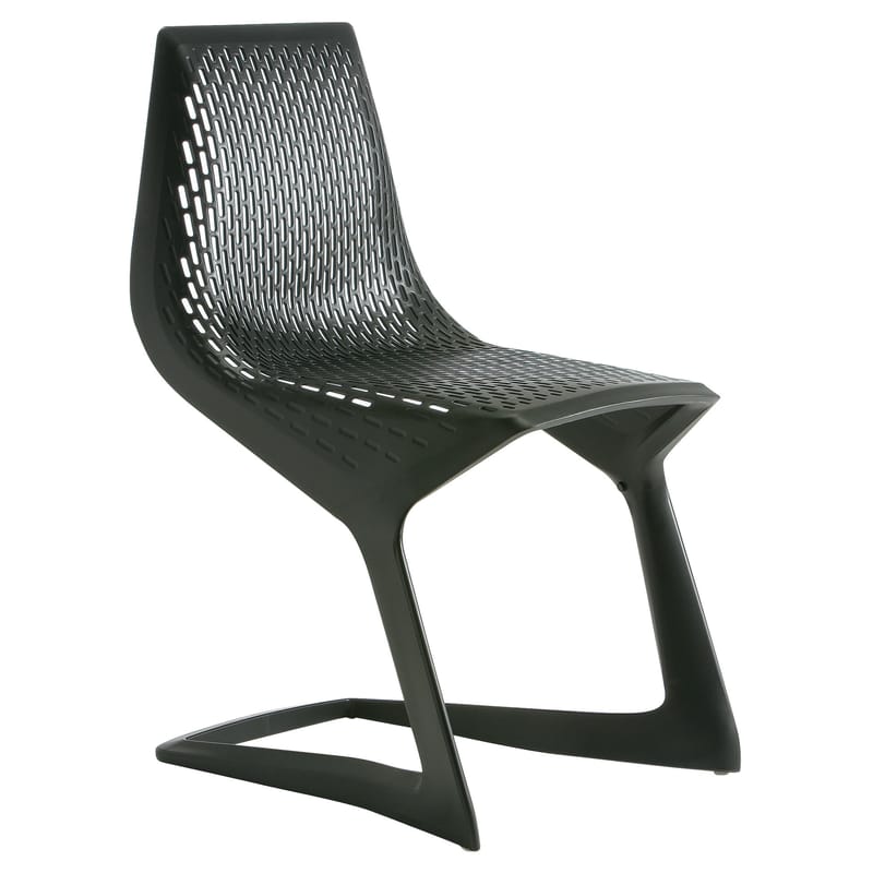 Furniture - Chairs - Myto Stacking chair plastic material black Plastic - Plank - Black - Plastic material