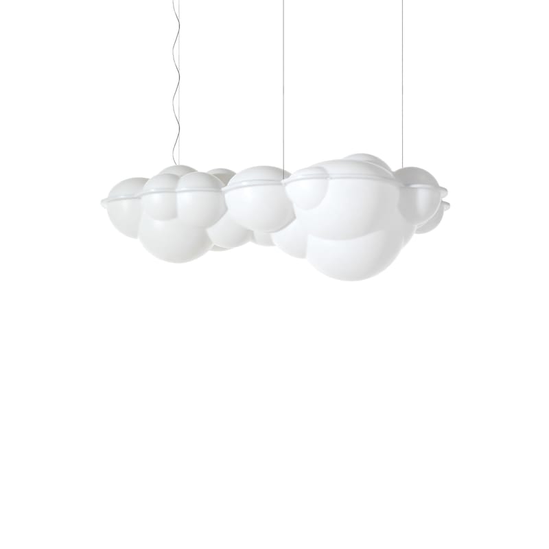 Luminaire - Suspensions - Suspension Nuvola Minor plastique blanc / LED / 100 x 58 x H 37 cm - Nemo - Blanc - Polyéthylène