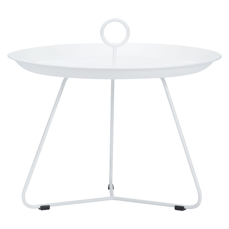 Mobilier - Tables basses - Table basse Eyelet Medium métal blanc / Ø 60 x H 43,5 cm - Houe - Blanc - Métal laqué époxy