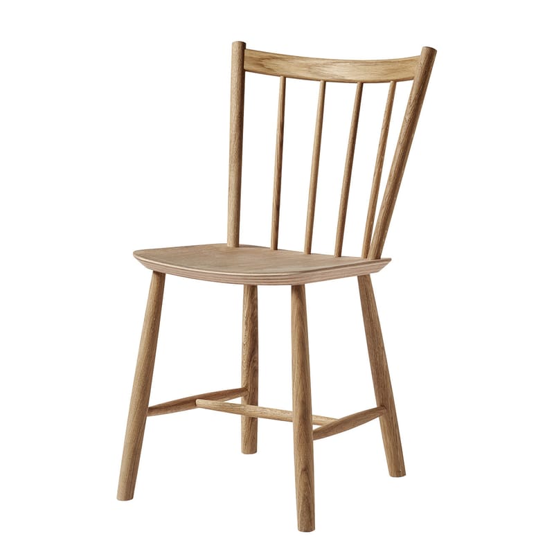 Mobilier - Chaises, fauteuils de salle à manger - Chaise J41 bois naturel / Réédition 1950 - Hay - Chêne huilé - Chêne huilé