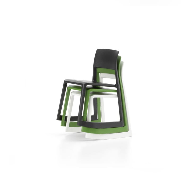 Décoration - Objets déco et cadres-photos - Miniature Tip Ton plastique multicolore / Set de 3 - Vitra - Noir, blanc, vert - ABS
