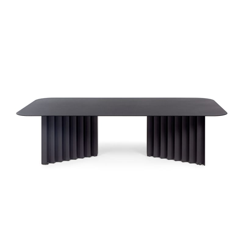 Mobilier - Tables basses - Table basse Plec Large métal noir / 115 x 60 x H 30 cm - RS BARCELONA - Noir - Acier