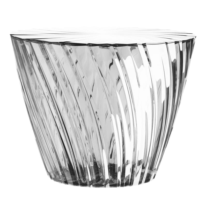 Mobilier - Tables basses - Table basse Sparkle plastique transparent / Ø 45 x H 35 cm - Kartell - Cristal - PMMA