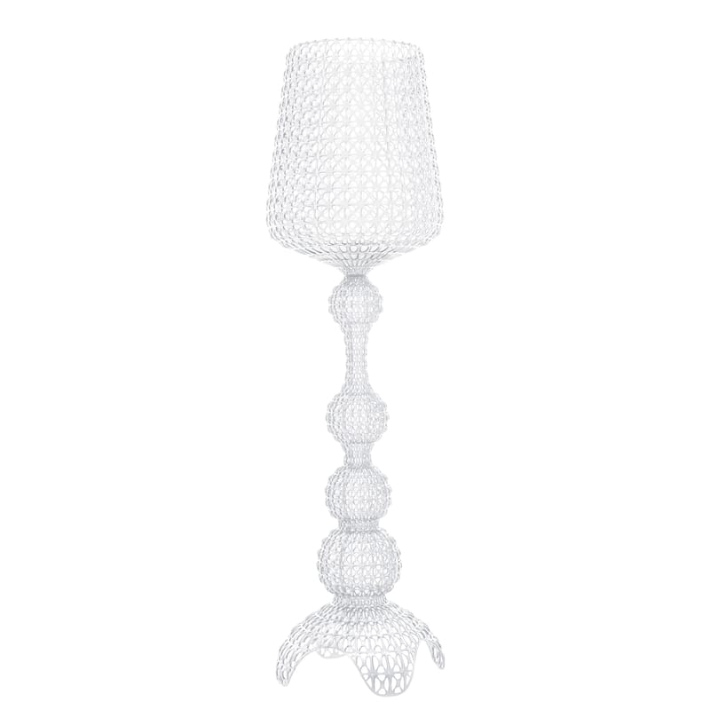 Luminaire - Lampadaires - Lampadaire d\'extérieur Kabuki Outdoor plastique transparent / LED - H 165 cm - Kartell - Cristal - Technopolymère thermoplastique