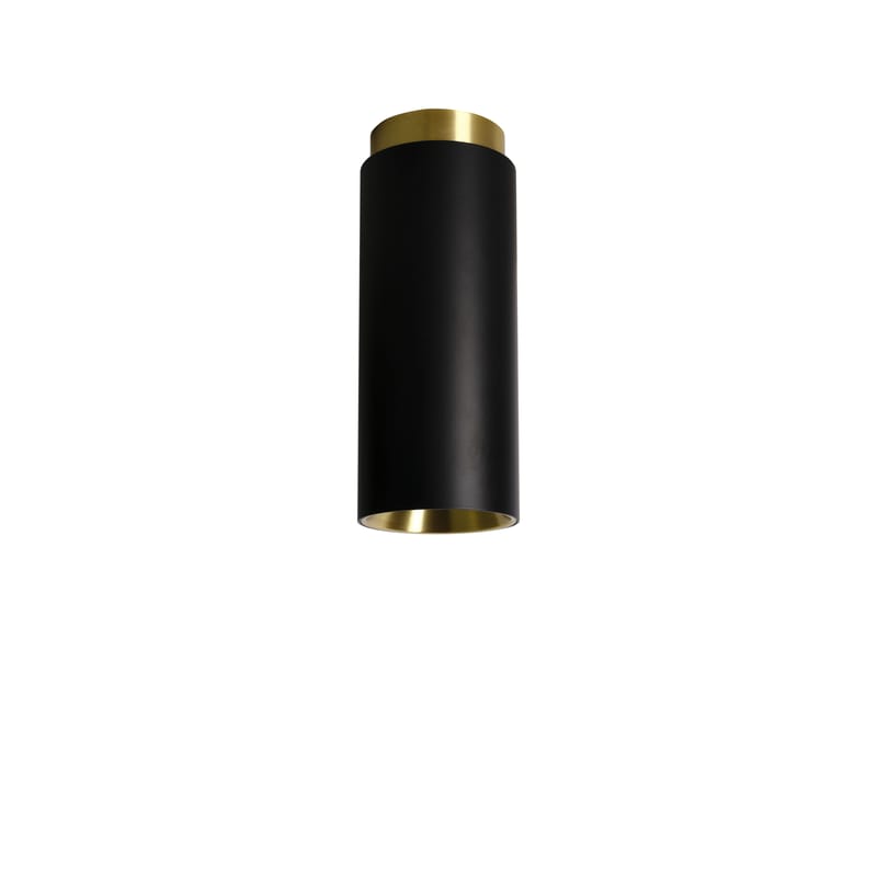 Luminaire - Plafonniers - Plafonnier Tobo C65 métal noir / Ø 6,5 x H 16,5 cm - DCW éditions - Noir - Acier