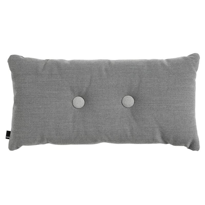 Decoration - Cushions & Poufs - Dot - Steelcut Trio Cushion textile grey / 70 x 36 cm - Hay - Dark grey - Kvadrat fabric