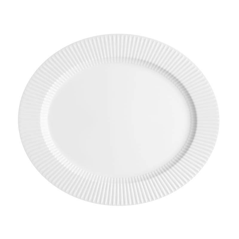Table et cuisine - Plateaux et plats de service - Plat de service Legio Nova céramique blanc / Rond - Ø 37 cm - Eva Trio - Blanc - Porcelaine