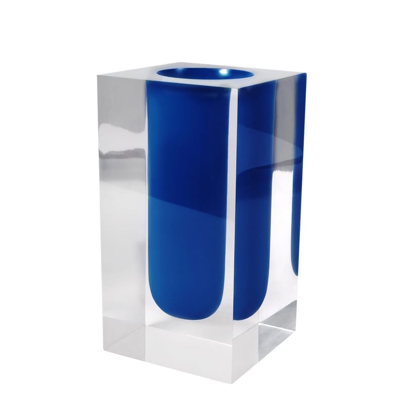 Décoration - Vases - Vase Bel Air Test Tube plastique bleu / ATube - Jonathan Adler - Bleu Cobalt / Transparent - Acrylique