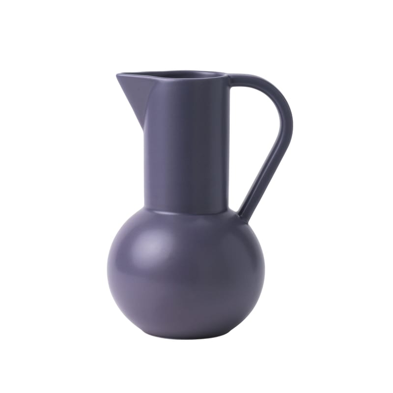 Table et cuisine - Carafes et décanteurs - Carafe Strøm Medium / H 24 cm - Céramique / Fait main - raawii - Violet cendré - Céramique