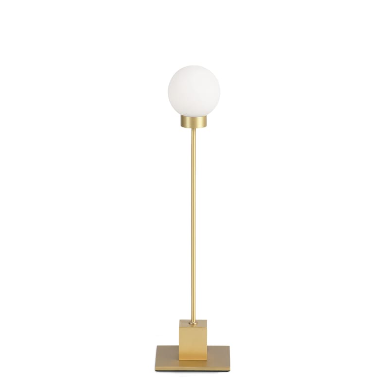 Luminaire - Lampes de table - Lampe de table Snowball     / H 41 cm - Northern  - Laiton - Laiton, Verre soufflé bouche
