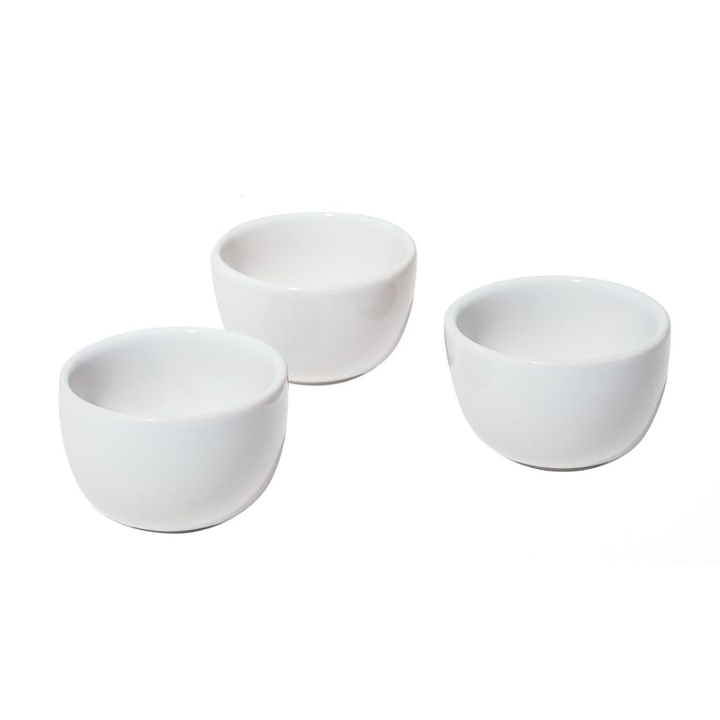 Table et cuisine - Plateaux et plats de service - Bol Mami céramique blanc / Lot de 3 - Alessi - Bols céramique - Céramique