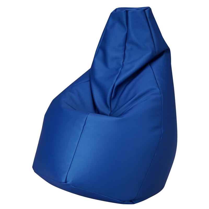 Mobilier - Poufs - Pouf d\'extérieur Sacco Outdoor tissu bleu - Zanotta - Bleu - Tissu VIP