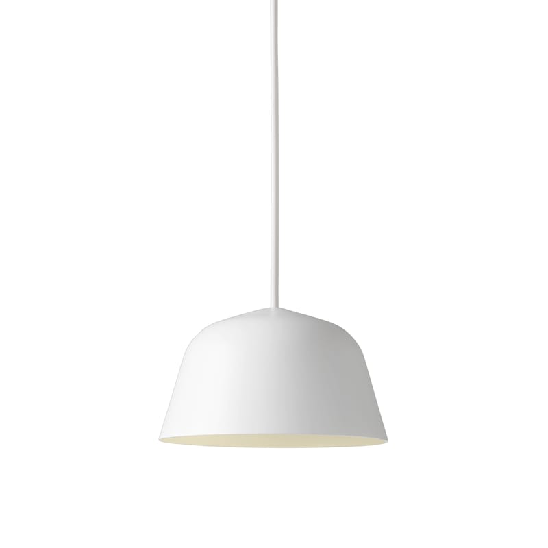 Luminaire - Suspensions - Suspension Ambit Mini métal blanc / Ø 16,5 cm - Muuto - Blanc - Aluminium