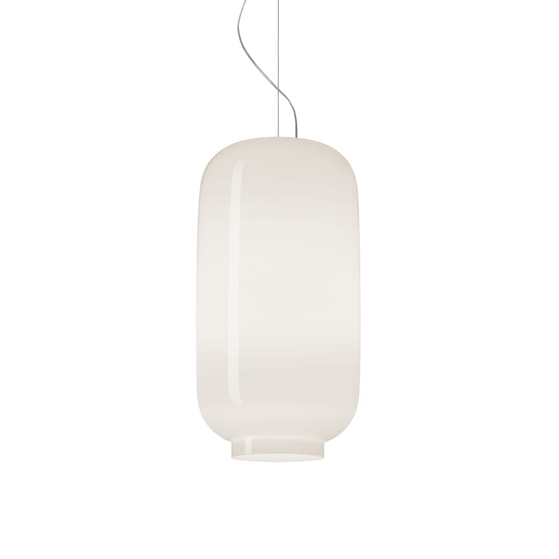 Luminaire - Suspensions - Suspension Chouchin Bianco n°2 verre blanc / My Light (Bluetooth) - Ø 22 cm x H 43 cm - Foscarini - Blanc - Verre soufflé verni