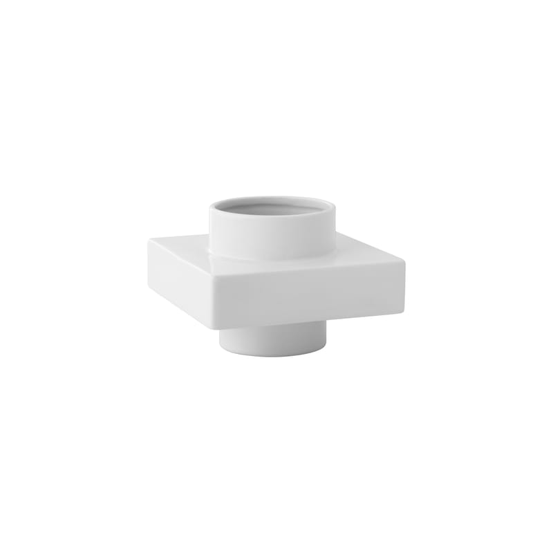 Décoration - Vases - Vase Deko Object S2 céramique blanc / 16 x 16 x H 12 cm - Normann Copenhagen - Blanc neige - Céramique