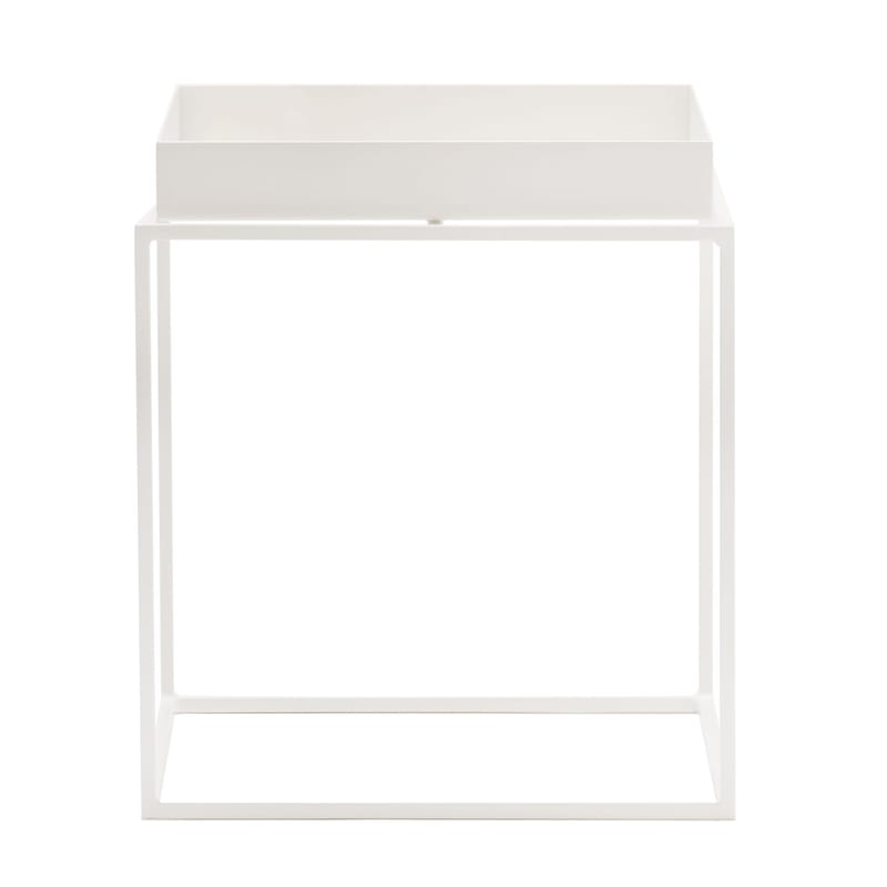 White metal tray table deals