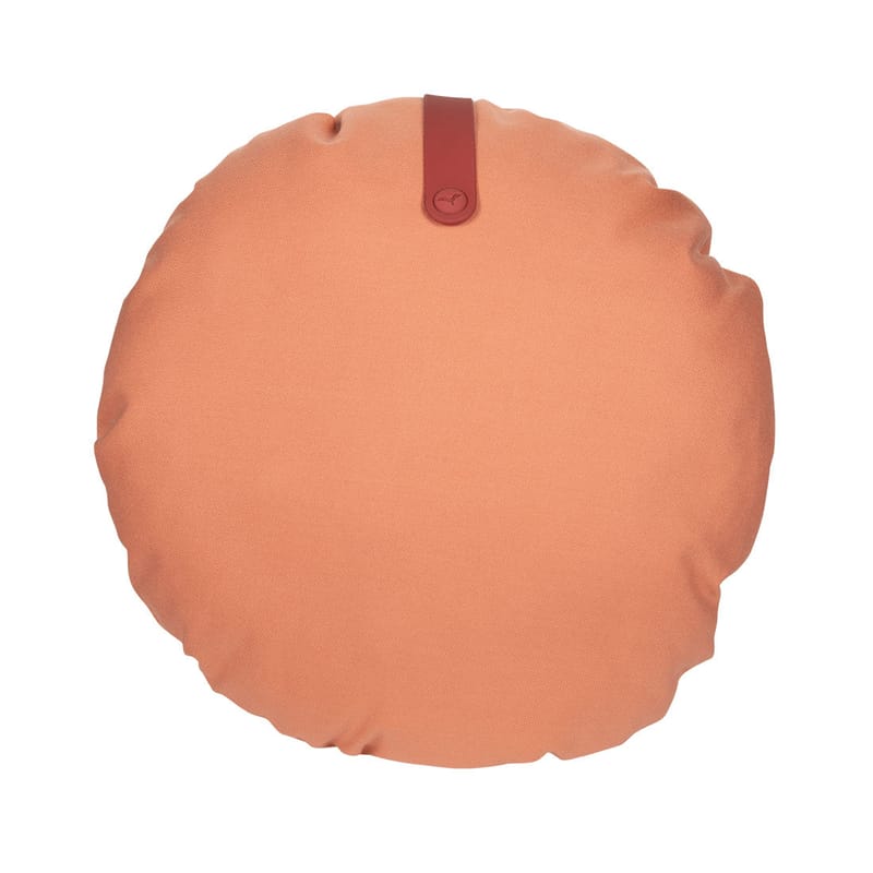 Décoration - Coussins - Coussin d\'extérieur Color Mix tissu orange / Ø 50 cm - Fermob - Abricot - Mousse, Tissu acrylique