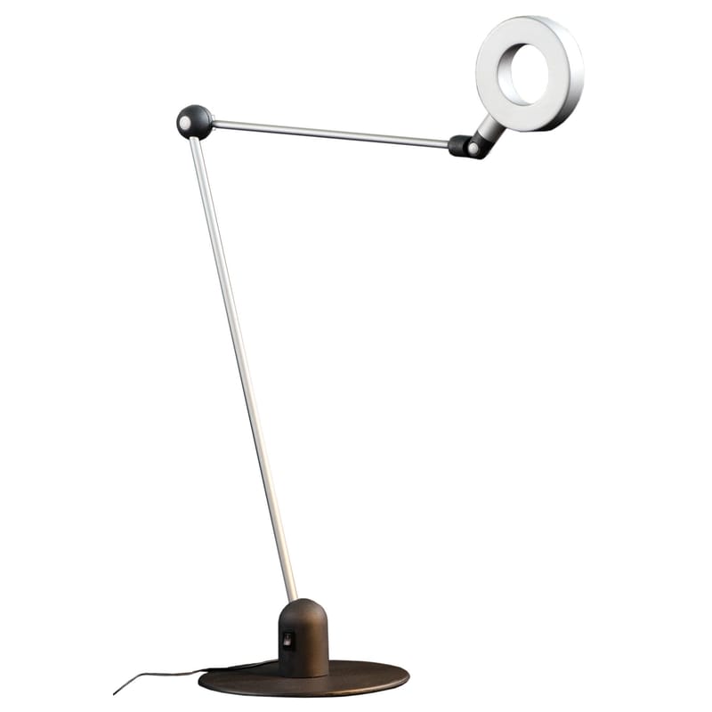 Luminaire - Lampes de table - Lampe de table L\'amica LED métal gris - Martinelli Luce - Gris - Aluminium, Résine