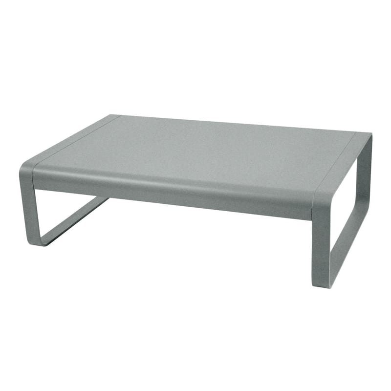 Mobilier - Tables basses - Table basse Bellevie métal gris / Aluminium - 103 x 75 cm - Fermob - Gris lapilli - Aluminium laqué