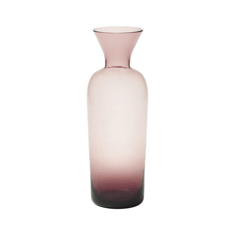 Décoration - Vases - Carafe Bottiglia verre violet / Vase - H 25 cm - Bitossi Home - Violet - Verre soufflé