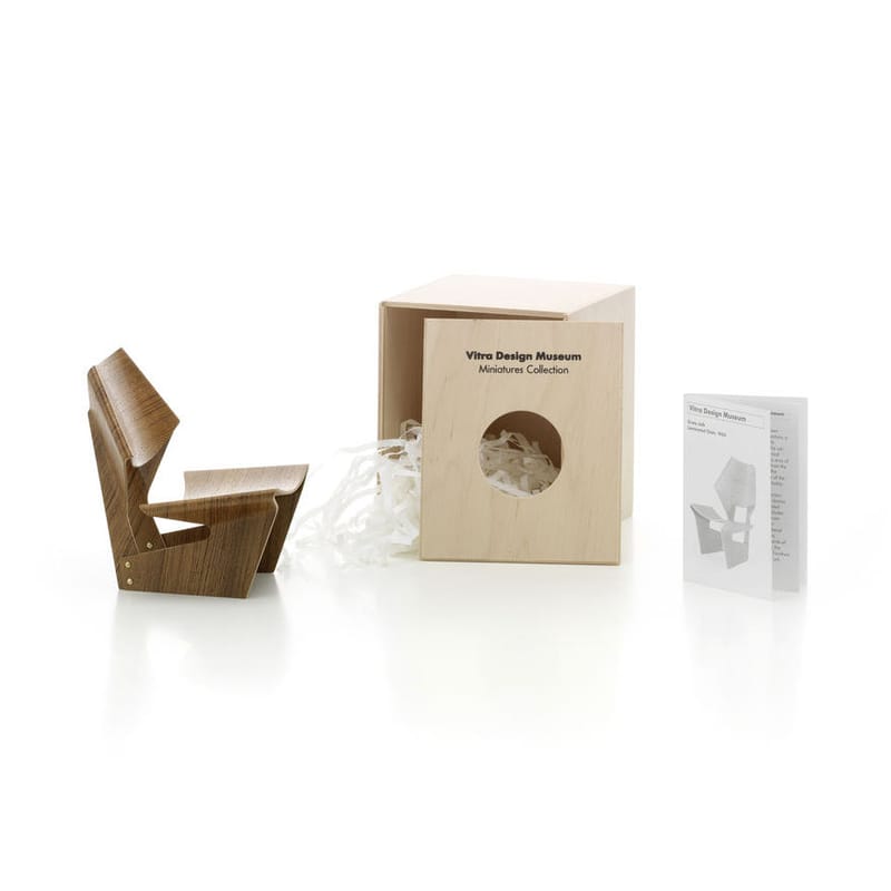 Interni - Oggetti déco - Miniatura Laminated Chair legno naturale / Jalk (1963) - Vitra - Laminated Chair - 
