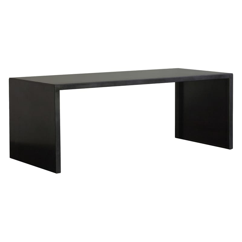 Mobilier - Tables - Table rectangulaire Big Irony Desk métal noir /160 x 75 cm - Zeus - Acier phosphaté noir - 160 x 75 cm - Acier phosphaté