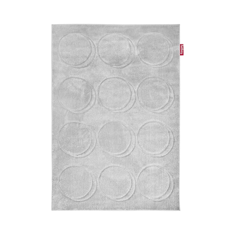 Décoration - Tapis - Tapis Dot tissu gris / 160 x 230 cm - Fatboy - Gris Cloudy - Polypropylène