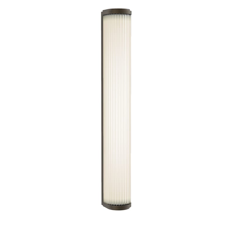 Luminaire - Appliques - Applique Versailles LED métal / Lamelles de verre - L 61 cm - Astro Lighting - Bronze - Acier, Verre