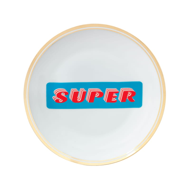 Table et cuisine - Assiettes - Assiette à dessert Super céramique blanc / Ø 17 cm - Bitossi Home - Super - Porcelaine