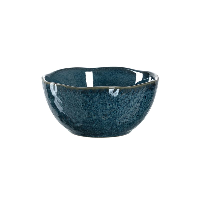 Table et cuisine - Saladiers, coupes et bols - Bol Matera céramique bleu / Grès - Ø 12 cm - Leonardo - Bleu - Grès émaillé
