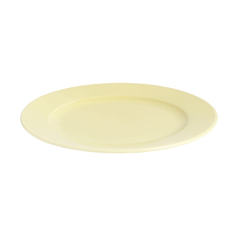 Table et cuisine - Assiettes - Assiette Rainbow céramique jaune / Ø 24 cm - Hay - Jaune clair - Porcelaine