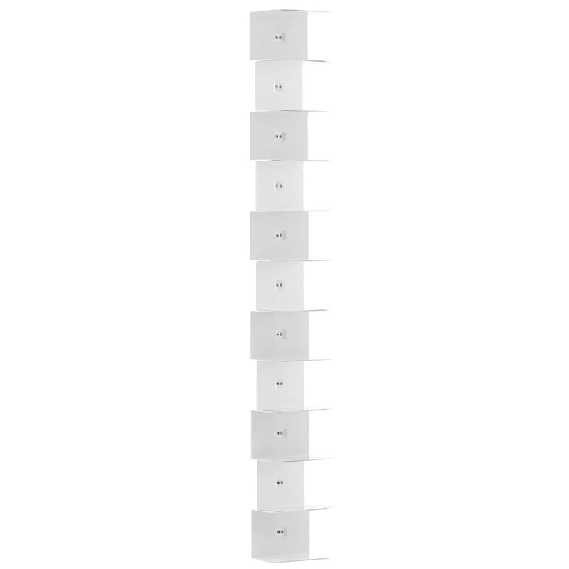 Furniture - Bookcases & Bookshelves - Ptolomeo Bookcase metal white - Opinion Ciatti - White - Lacquered steel