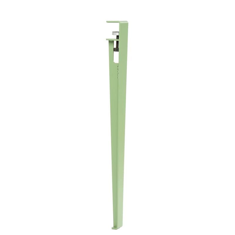 Mobilier - Bureaux - Pied avec fixation étau métal vert / H 75 cm - Pour créer table & bureau - TIPTOE - Vert Olivier - Acier thermolaqué