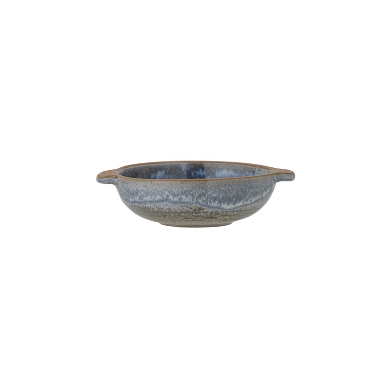 Tisch und Küche - Salatschüsseln und Schalen - Schale Hariet keramik blau / Keramik - Ø 10 x H 3 cm - Bloomingville - Blau / Natur - emaillierter Sandstein