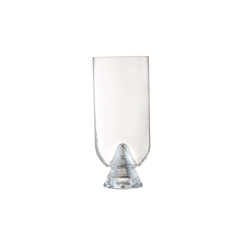 Decoration - Vases - Glacies Medium Vase glass transparent / Ø 10.6 x H 23.5 cm - AYTM - Transparent - Glass