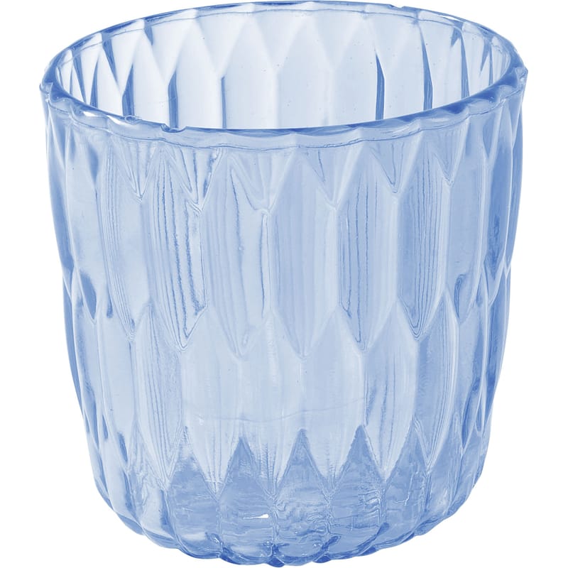Décoration - Vases - Vase Jelly plastique bleu /Seau à glace /Corbeille - Kartell - Bleu transparent - PMMA