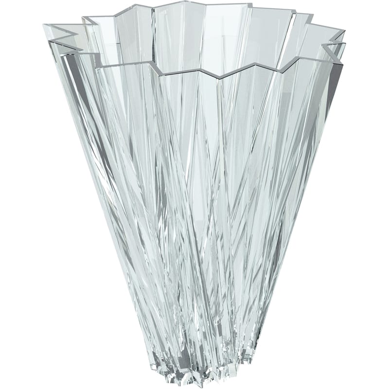 Décoration - Objets déco et cadres-photos - Vase Shanghai plastique transparent / Mario Bellini, 2012 - Kartell - Cristal - PMMA