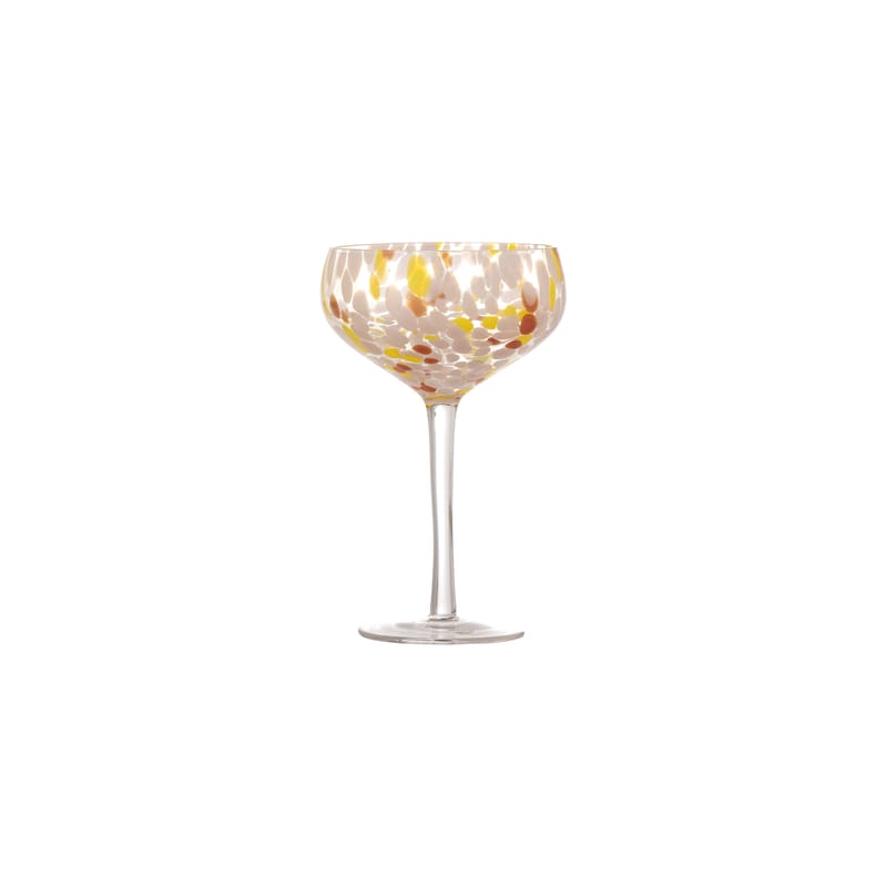 Table et cuisine - Verres  - Verre à cocktail Lilya verre rose / Ø 12 x H 18 cm - Bloomingville - Rose - Verre soufflé bouche