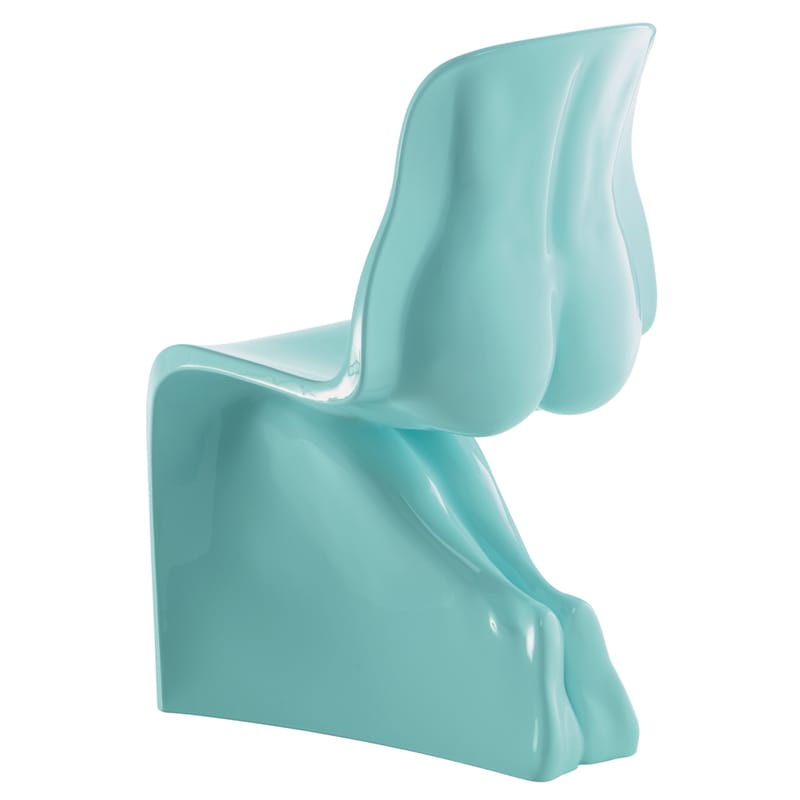 Mobilier - Chaises, fauteuils de salle à manger - Chaise Her plastique bleu / laquée - Casamania - Bleu ciel - Polyéthylène