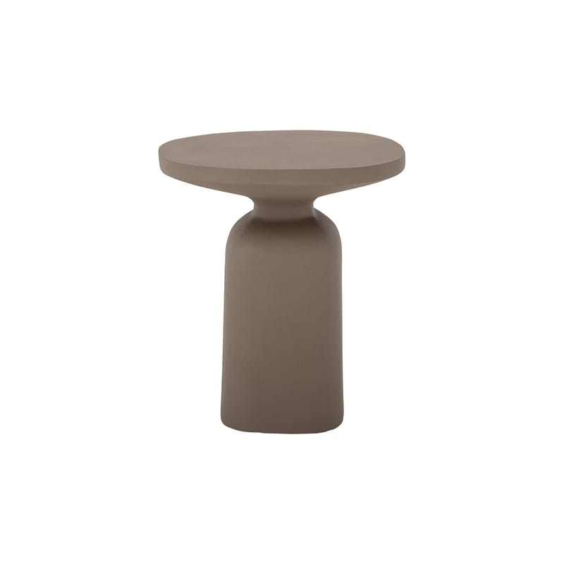 Mobilier - Tables basses - Table d\'appoint Millan métal marron / Ø 44,5 x H 50 cm - Métal - Bloomingville - Ø 44,5 x H 50 cm / Marron - Aluminium
