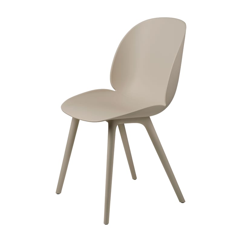 Mobilier - Chaises, fauteuils de salle à manger - Chaise Beetle OUTDOOR plastique beige - Gubi - New beige - Polypropylène
