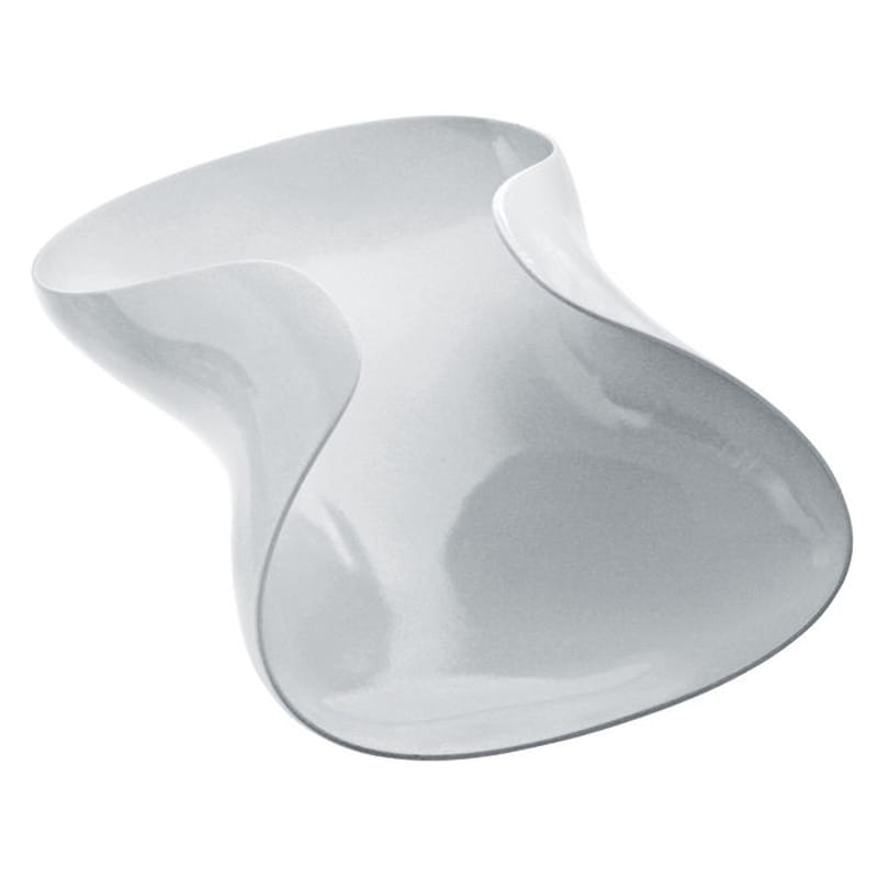Table et cuisine - Plats - Corbeille Marli métal blanc / 36 x 26 cm - Alessi - Blanc - L 36 cm - Acier inoxydable
