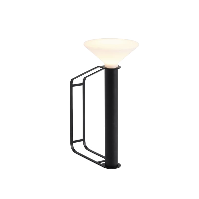 Luminaire - Luminaires d\'extérieur - Lampe extérieur sans fil rechargeable Piton métal noir - Muuto - Noir - Aluminium, Plastique