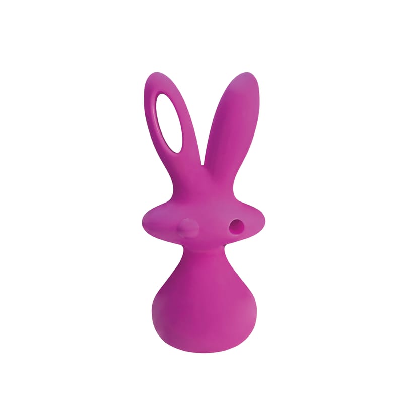 Décoration - Pour les enfants - Sculpture Bunny by Aki Kuroda plastique rose / H 60 cm - Slide - Fuchsia Sweet - Polyéthylène