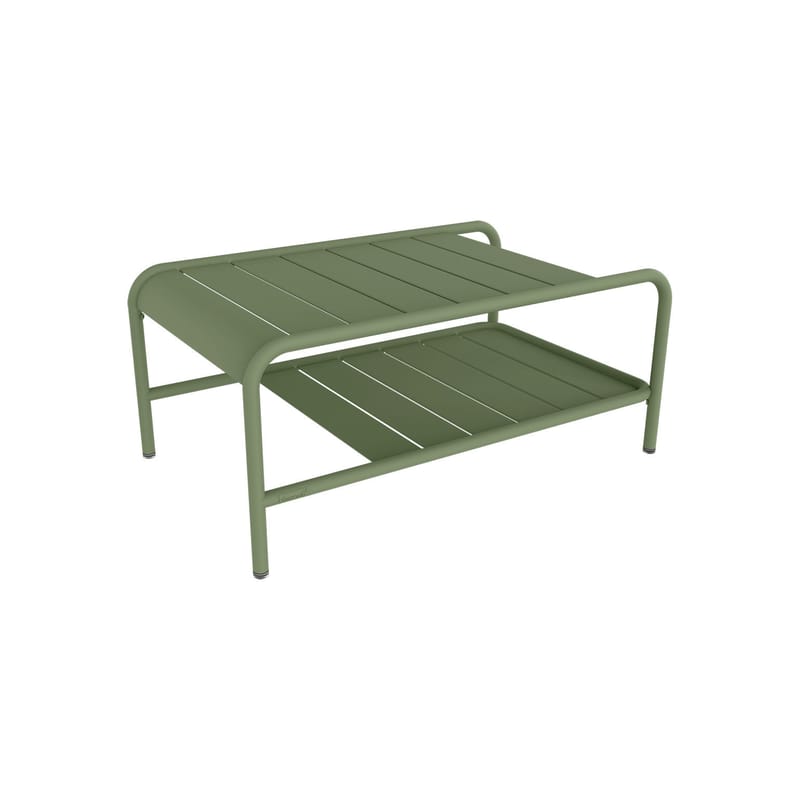 Mobilier - Tables basses - Table basse Luxembourg métal vert / 90 x 55 x H 38 cm - Fermob - Cactus - Aluminium